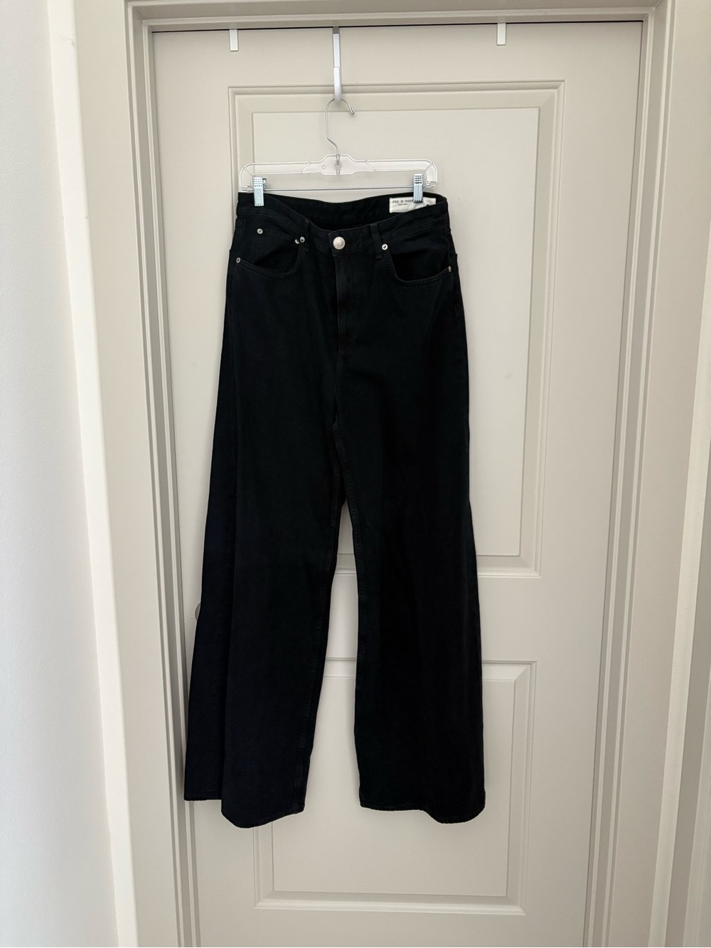 rag & bone Black Wide-Leg Jeans NWT Size 31